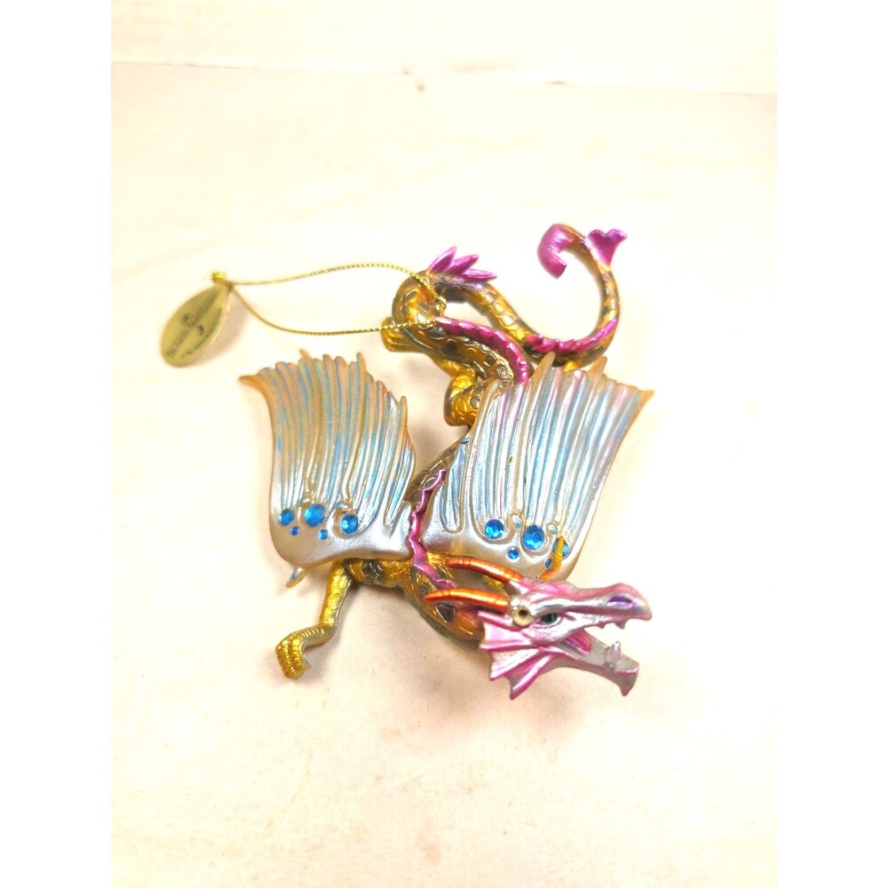 Dragon Of The Crystal Cave Quicksilver Keeper of Secrets Ornament Ashton Drake